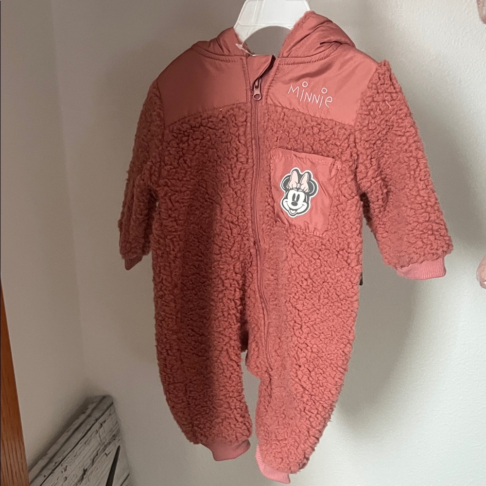 Disney Minnie Mouse Pink Sherpa One Piece